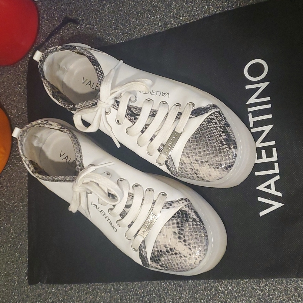 Valentino Python Platform Sneakers - Picture 2 of 15